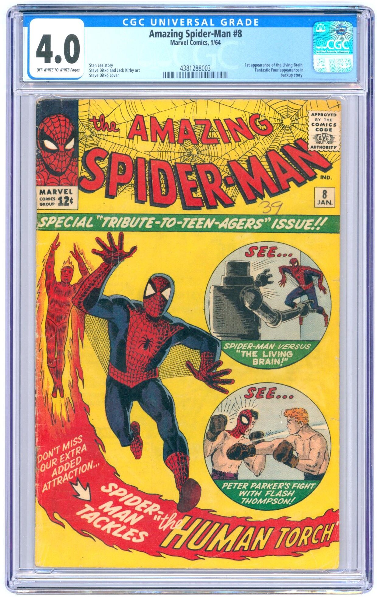 Amazing Spider-Man #8 CGC 4.0 Amazing Spider-Man #8 CGC 4.0