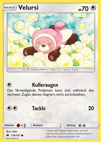 Velursi 110/147 - Pokémon TCG