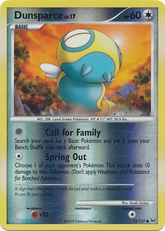 Dunsparce - 73/127 - Reverse Holo - EN Dunsparce - 73/127 - Reverse Holo - EN
