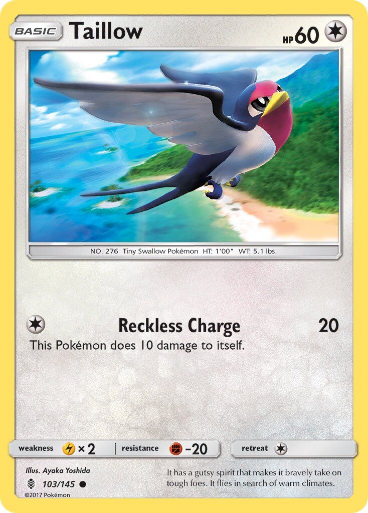 taillow-103-145-pokemon-tcg-lightly-played-en Taillow - 103/145 - Pokémon TCG - Lightly Played - EN
