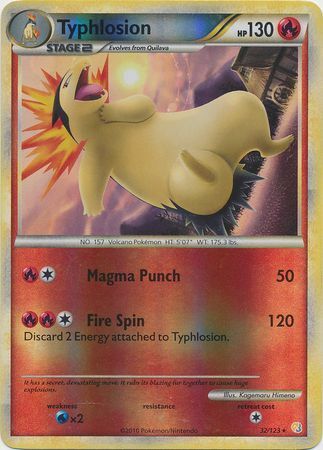 Typhlosion - 32/123 - Reverse Holo - EN Typhlosion - 32/123 - Reverse Holo - EN