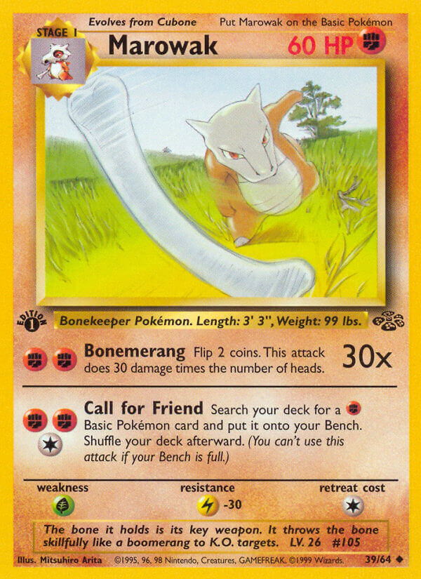 Marowak - 39/64 - 1st Edition - EN
