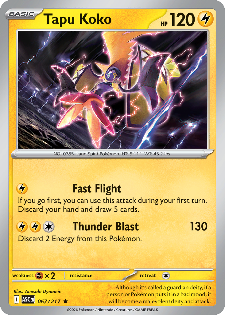 Tapu Koko - 067/217 - EN Tapu Koko - 067/217 - EN