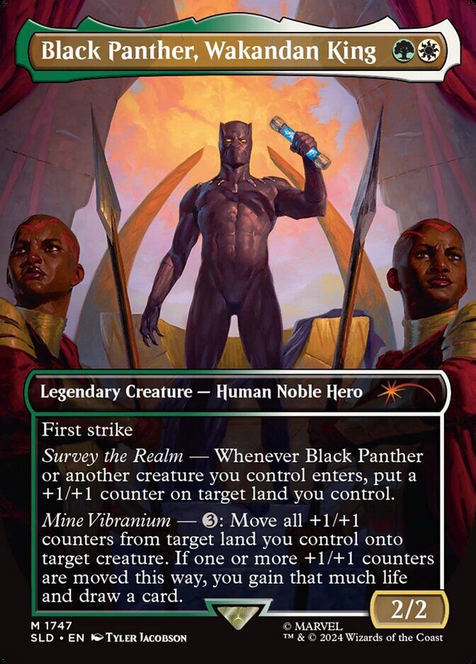Black Panther, Wakandan King - SLD 1747 - Foil - EN - NM