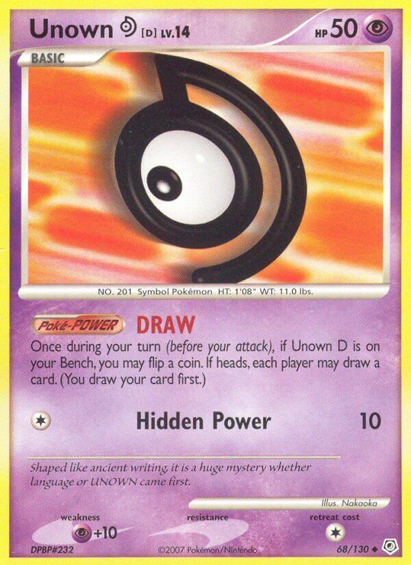 Unown D - 68/130 - EN Unown D - 68/130 - EN