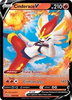 Cinderace V 035/192 - Pokémon TCG