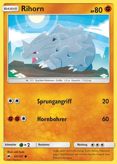 Rihorn 065/147 - Pokémon TCG