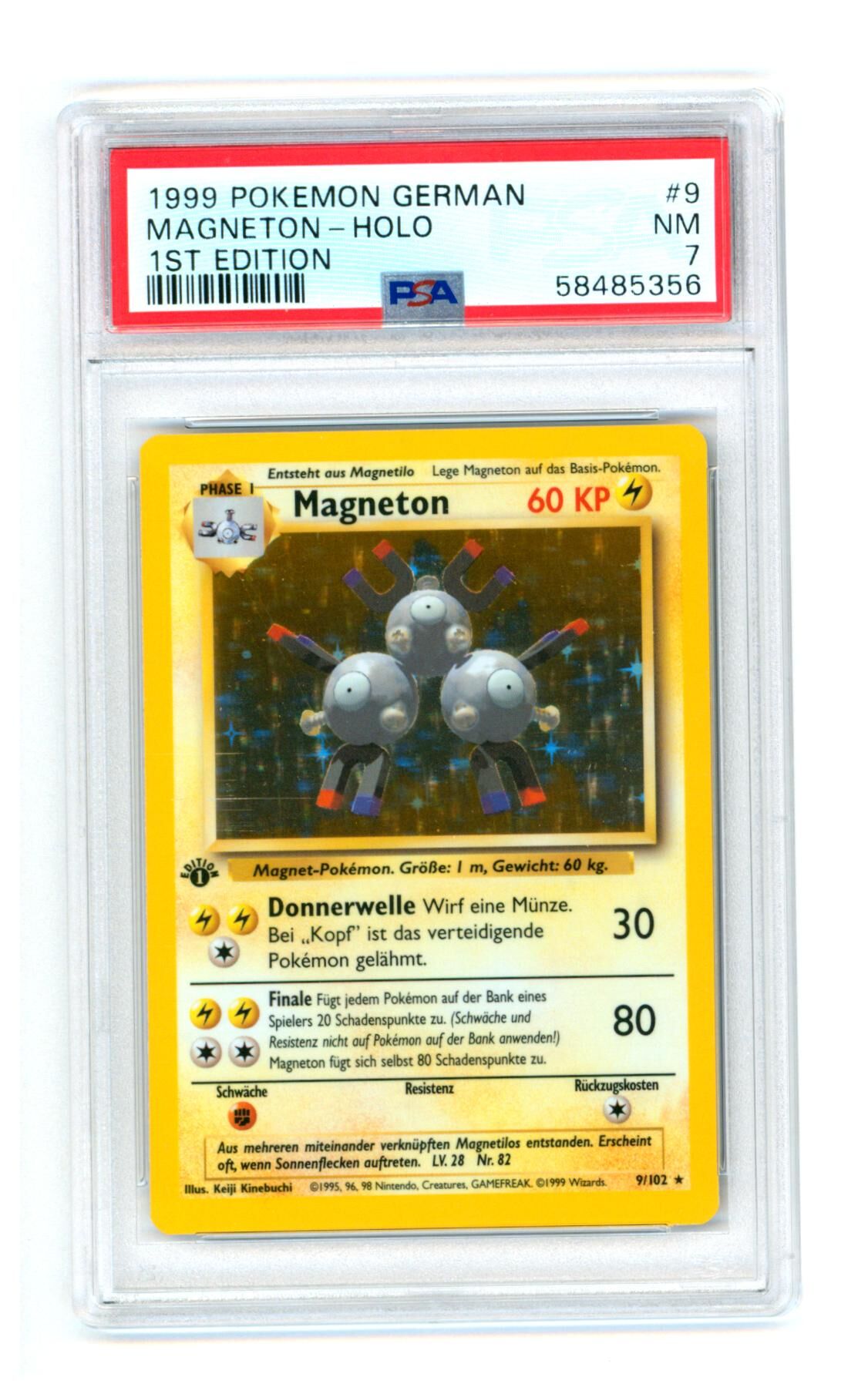 magneton-9-102-base-set-1st-edition-holo-psa-7-nm-pokemon-58485356 Magneton 9/102 - Base Set - 1st Edition - Holo - PSA 7 NM - Pokémon