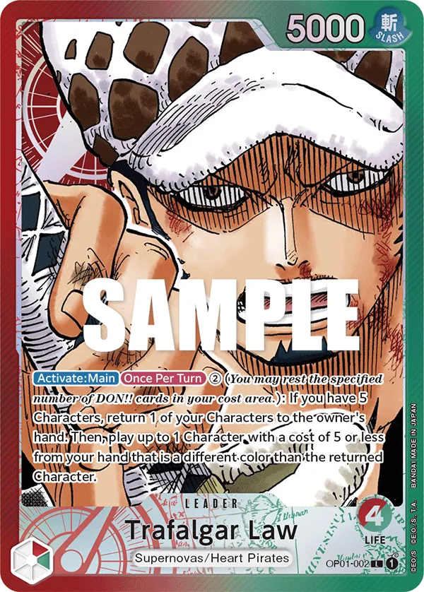 Trafalgar Law - OP01-002 - Alternate Art Trafalgar Law - OP01-002 - Alternate Art