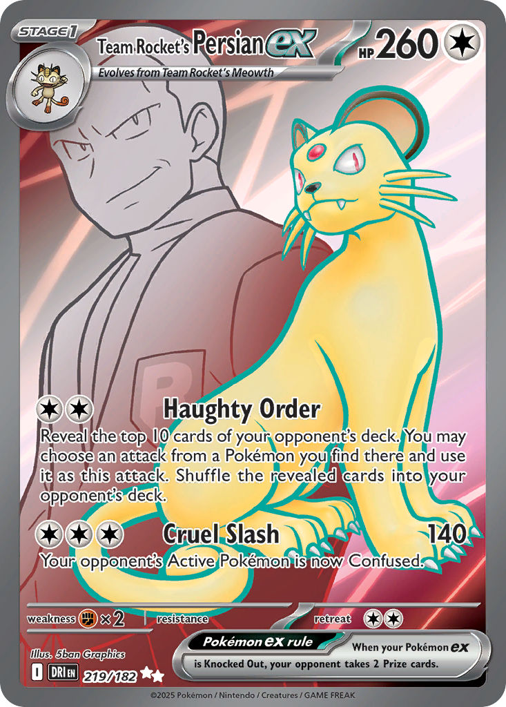 Team Rocket’s Persian ex - 219/182 - EN Team Rocket’s Persian ex - 219/182 - EN