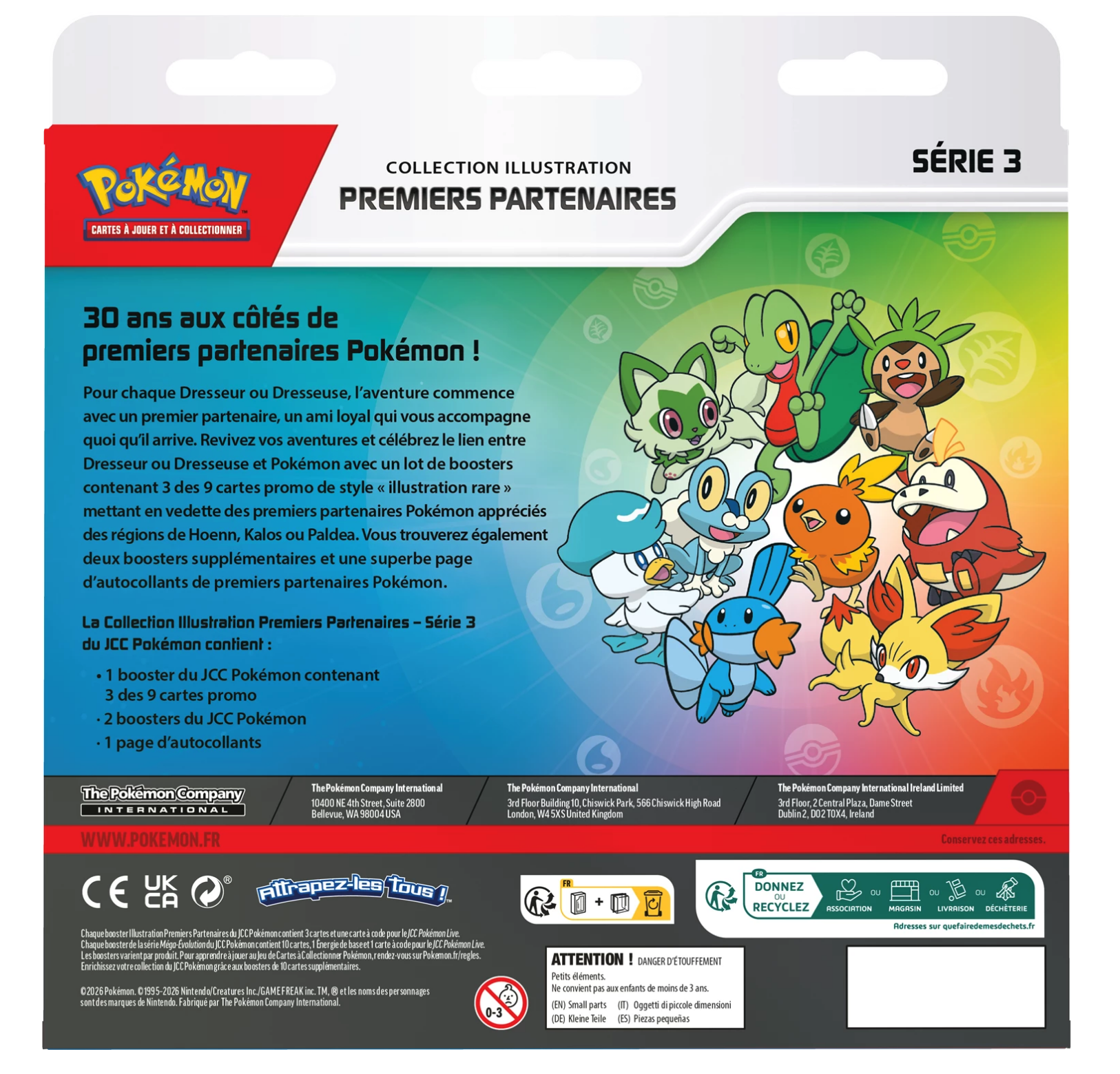 Pokémon JCC: Collection Illustration Premiers Partenaires - Série 3 - FR