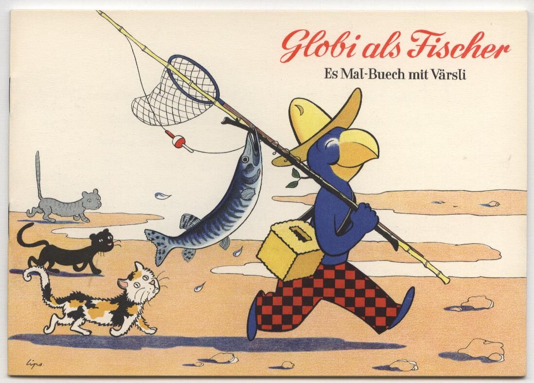 globi_als_fischer_cover Globi als Fischer MALBUCH 1950er Jahre