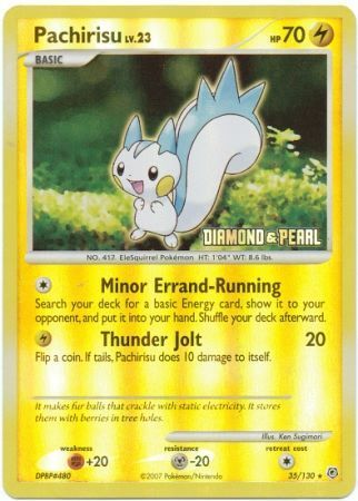 Pachirisu - 35/130 - Reverse Holo - EN Pachirisu - 35/130 - Reverse Holo - EN