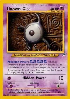 Unown X - 30/113 - Unlimited - EN