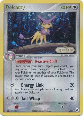 Delcatty - 4/92 - Reverse Holo - EN