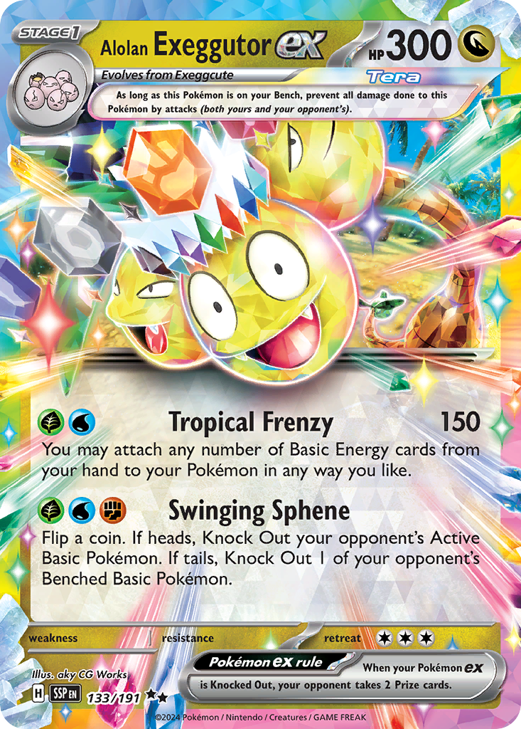 Alolan Exeggutor ex - 133/191 - EN Alolan Exeggutor ex - 133/191 - EN
