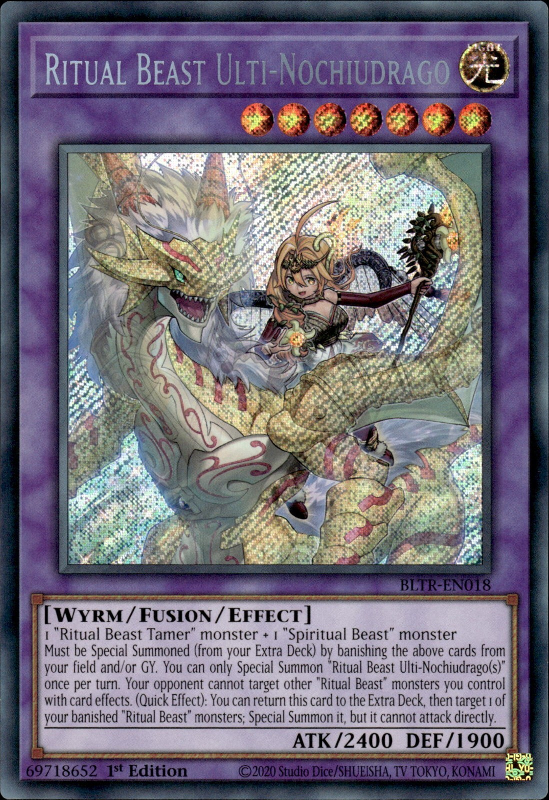Geistungeheuer Ulti-Nochiudrago - BLTR-018 - Secret Rare - 1. Auflage Geistungeheuer Ulti-Nochiudrago - BLTR-018 - Secret Rare - 1. Auflage