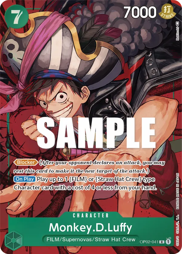 Monkey.D.Luffy - OP02-041 - Alternate Art - JP