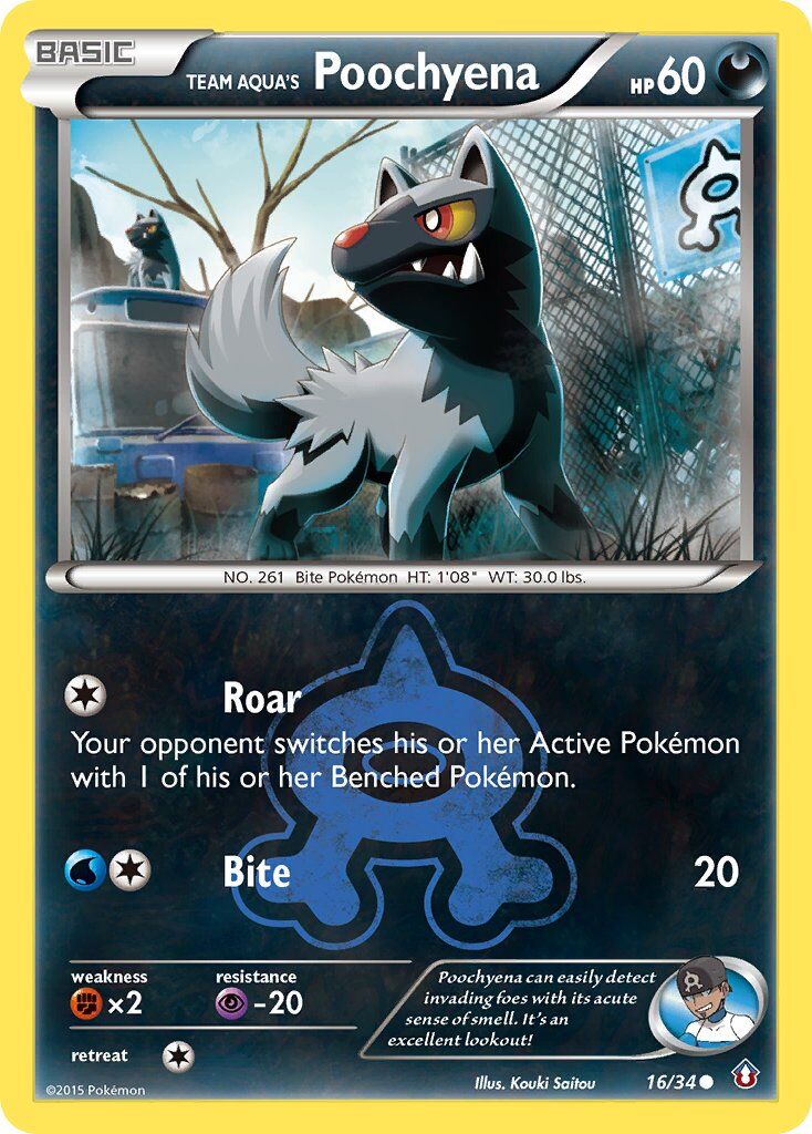 Team Aqua’s Poochyena - 16/34 - EN Team Aqua’s Poochyena - 16/34 - EN