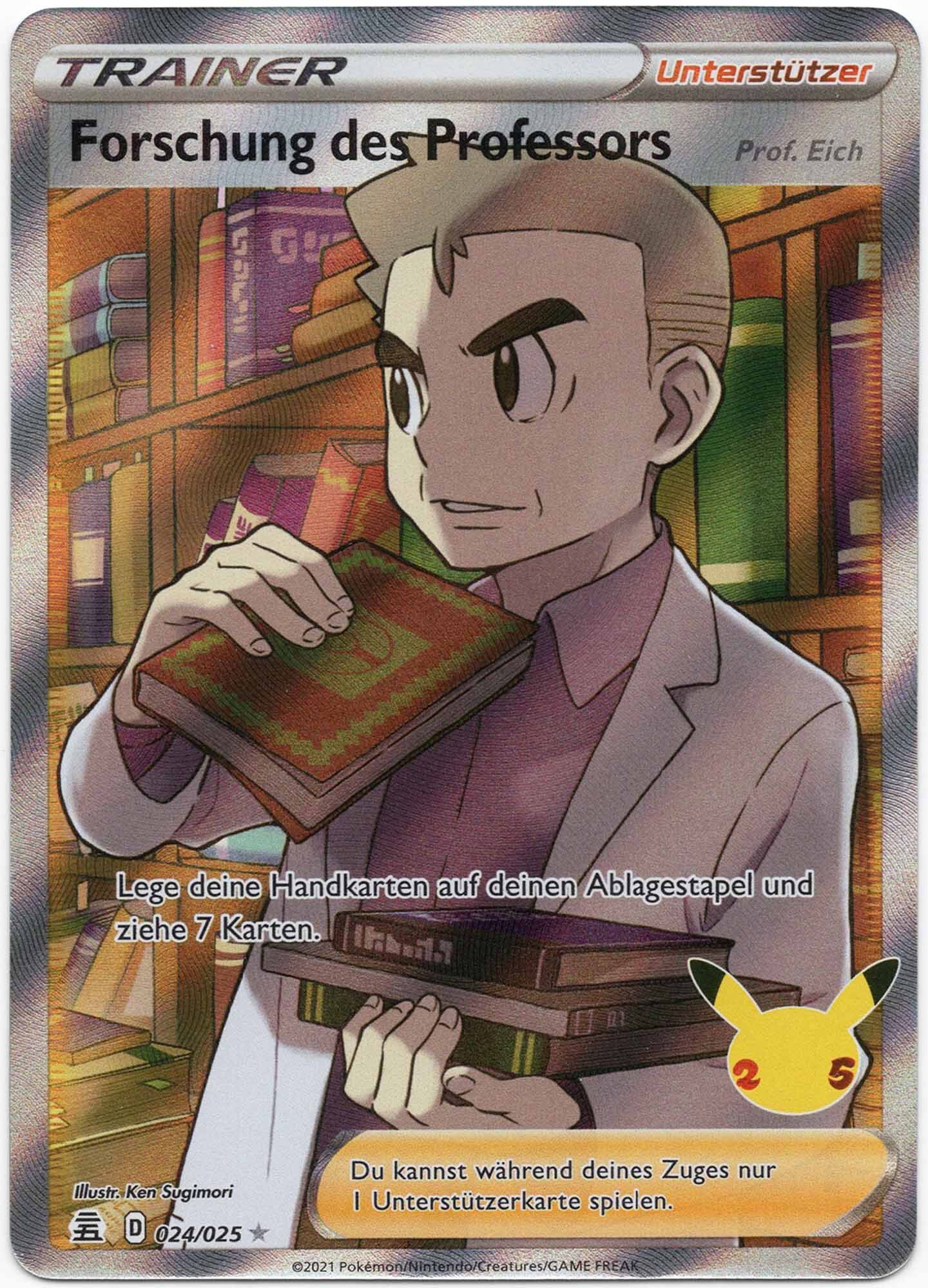 Forschung des Professors - 024/025 - Pokémon TCG - Near Mint