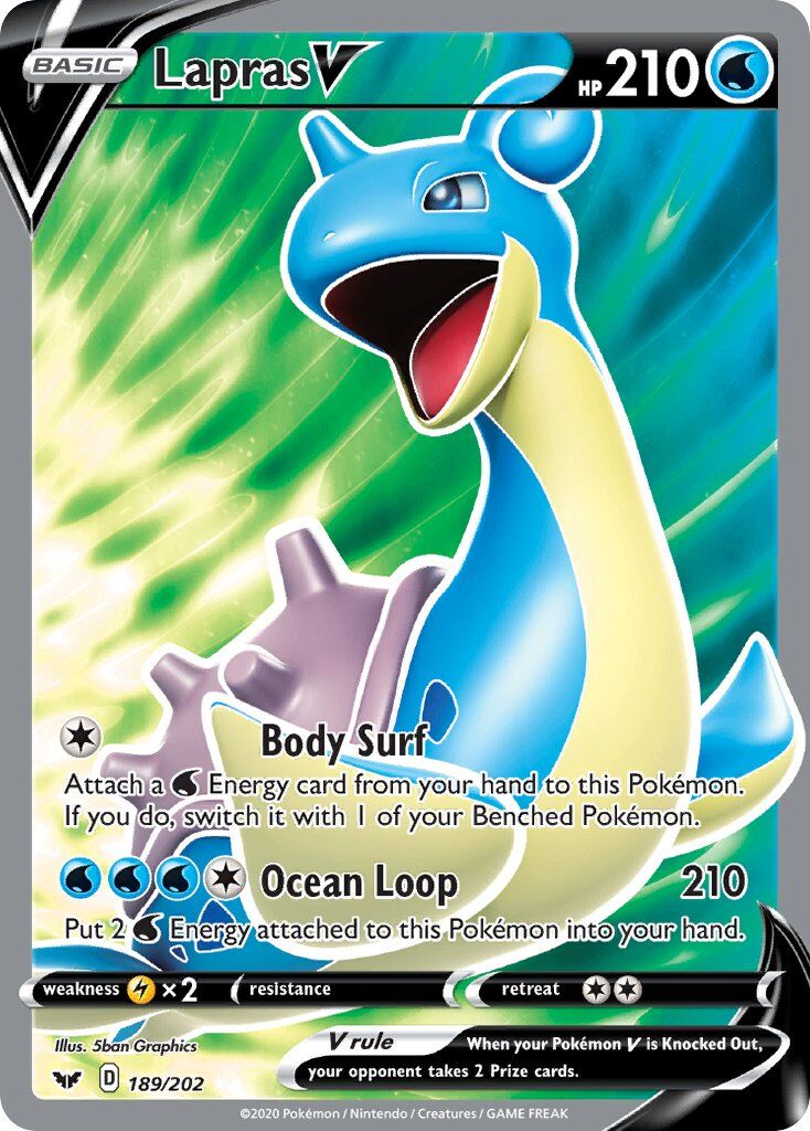 Lapras V - 189/202 - EN
