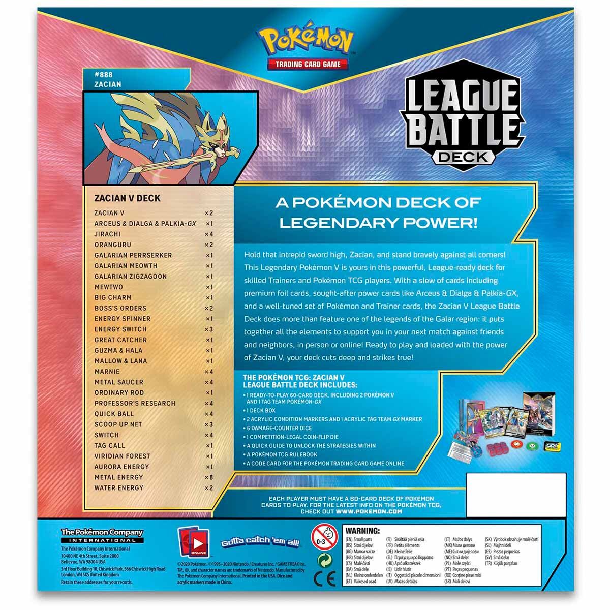 Pokémon League Battle Deck Zacian V - EN