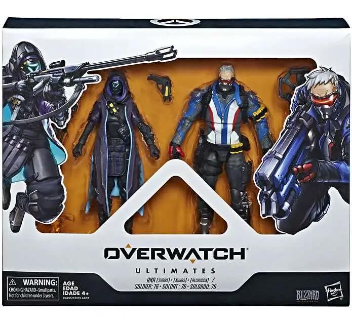 Overwatch Ultimates Shrike Ana & Soldier 76 Action Figure 2-Pack