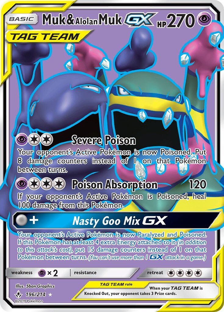 Muk & Alolan Muk-GX - 196/214 - EN Muk & Alolan Muk-GX - 196/214 - EN