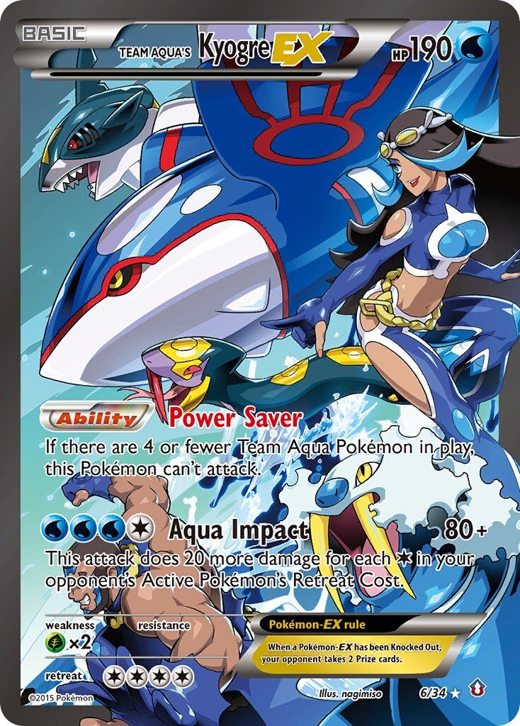 Team Aqua’s Kyogre-EX - 6/34 - EN Team Aqua’s Kyogre-EX - 6/34 - EN