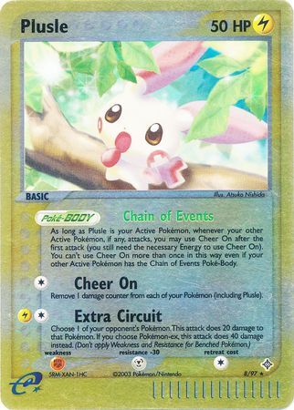 Plusle - 8/97 - Reverse Holo - EN Plusle - 8/97 - Reverse Holo - EN