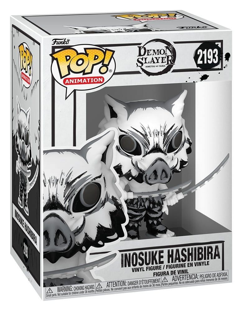Demon Slayer: Kimetsu no Yaiba POP! #2193 Animation Vinyl Figur Inosuke Hashibira (Sumi-Ink) 9 cm