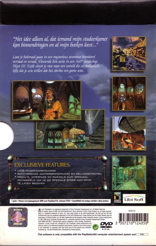 Myst III: Exile - PS2 - DE