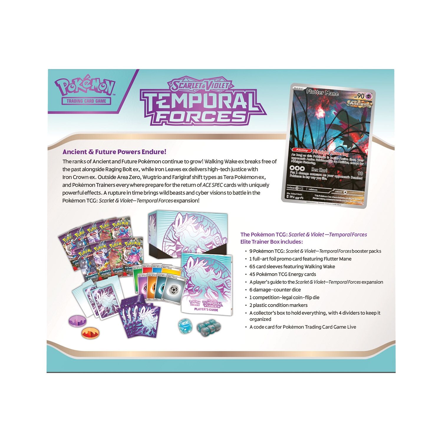 Pokémon TCG: Scarlet & Violet Temporal Forces Walking Wake Elite Trainer Box - EN