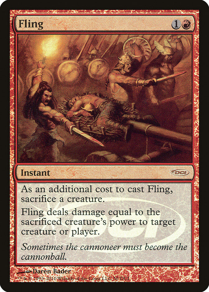 fling-wpn-promo-holo-mtg-near-mint-en Fling - WPN Promo Holo - MTG - Near Mint - EN