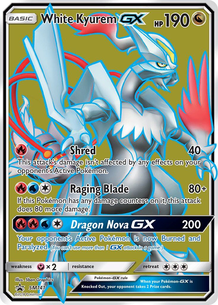 White Kyurem-GX - SM141/SM141 - EN White Kyurem-GX - SM141/SM141 - EN