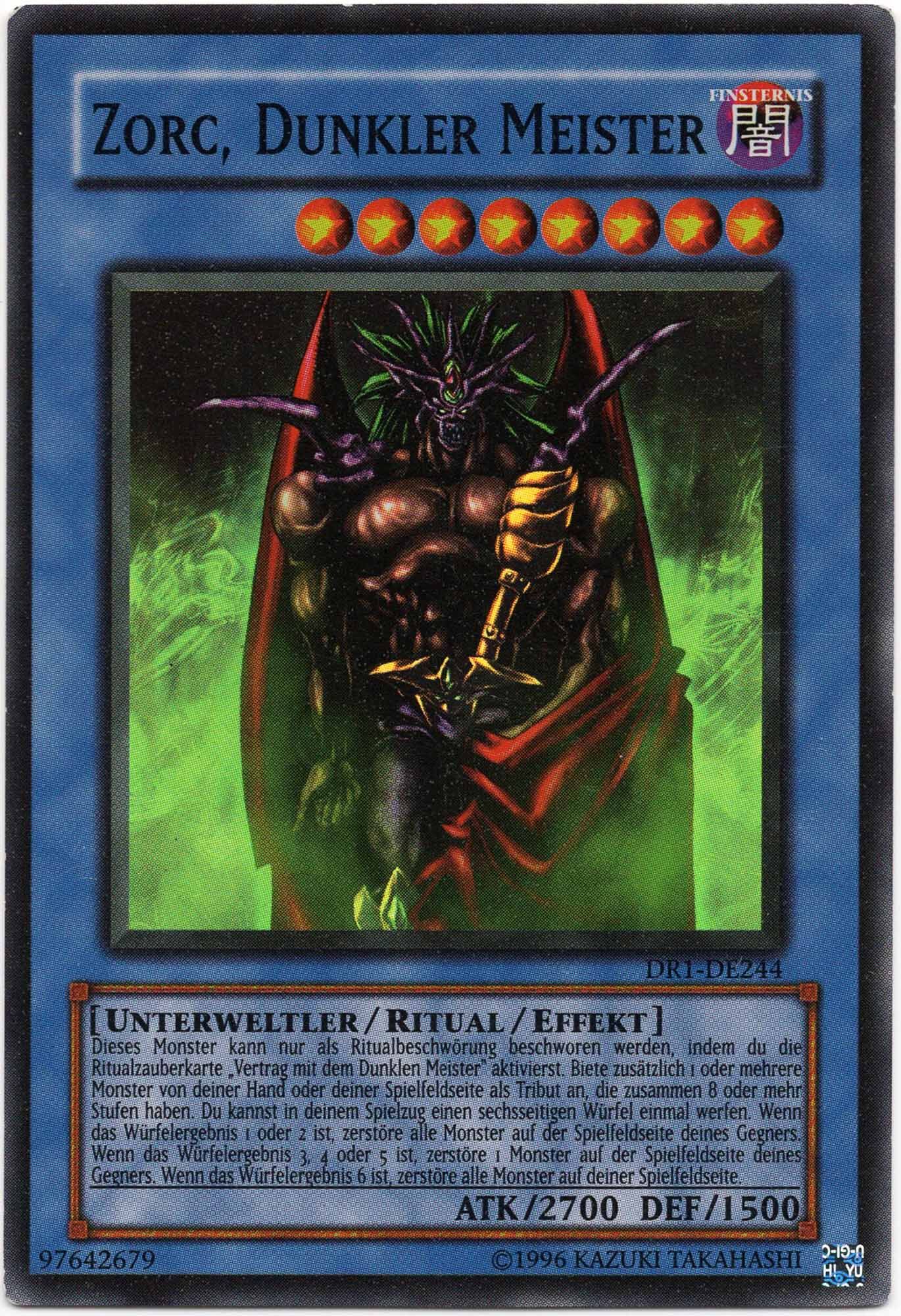 zorc-dunkler-meister-dr1-de244-super-rare-moderately-played Zorc, Dunkler Meister - DR1-DE244 - Super Rare (Moderately Played)