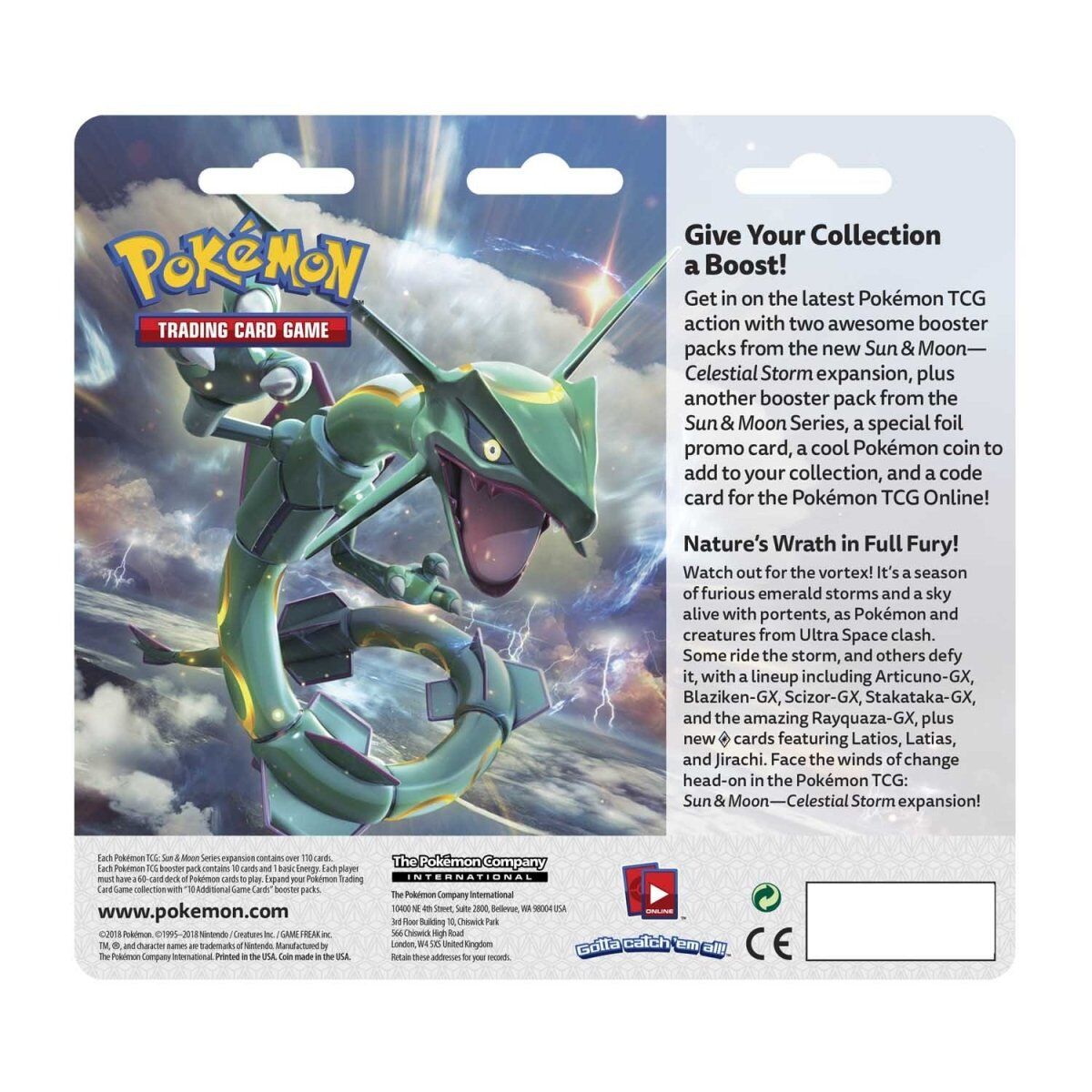 Pokémon Sun & Moon Celestial Storm Tapu Koko Collection Blister - EN