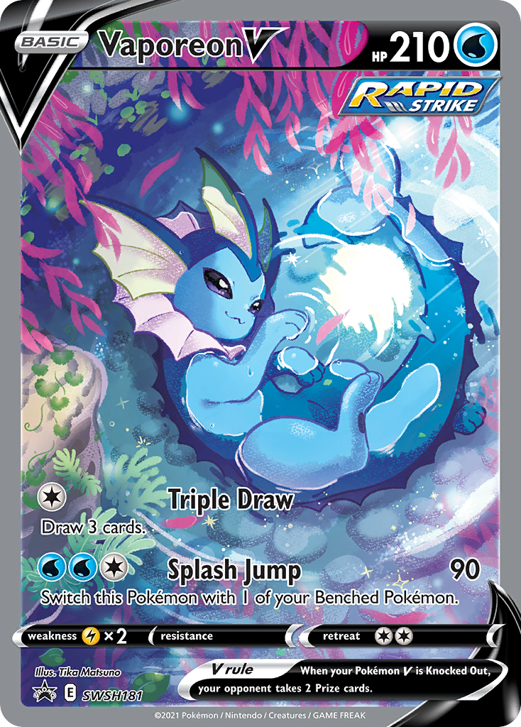 Vaporeon V - SWSH181/306 - EN Vaporeon V - SWSH181/306 - EN