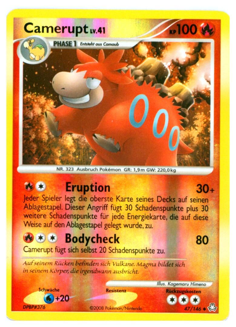 camerupt-47-146-pokemon-tcg-near-mint-de Camerupt - 47/146 - Pokémon TCG - Near Mint - DE