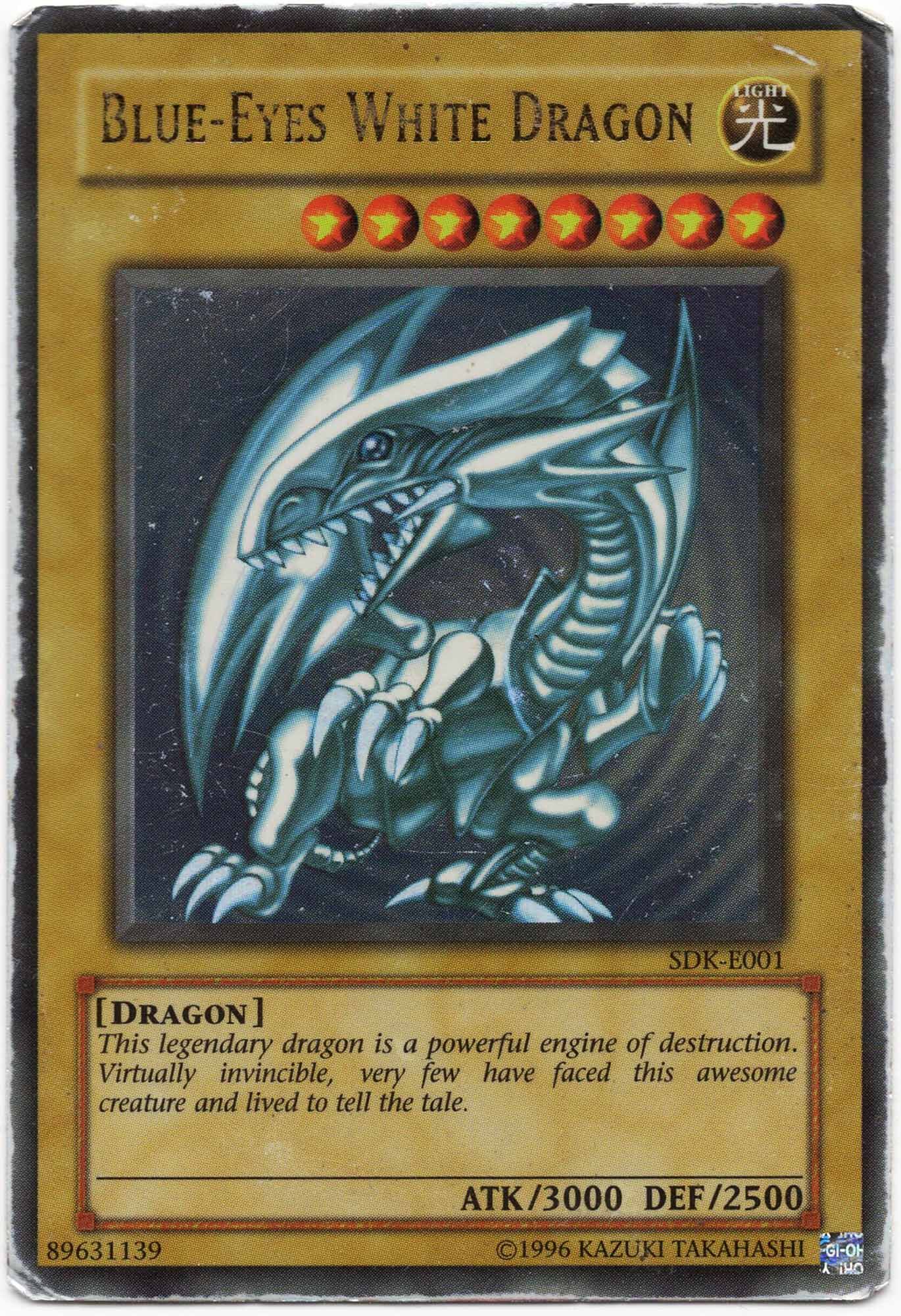 blue-eyes-white-dragon-sdk-e001-ultra-rare-heavily-played Blue-Eyes White Dragon - SDK-E001 - Ultra Rare (Heavily Played)