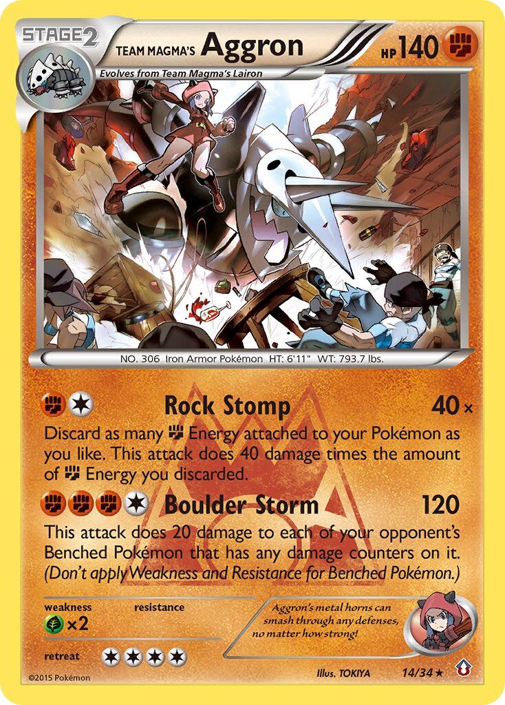 Team Magma’s Aggron - 14/34 - EN Team Magma’s Aggron - 14/34 - EN