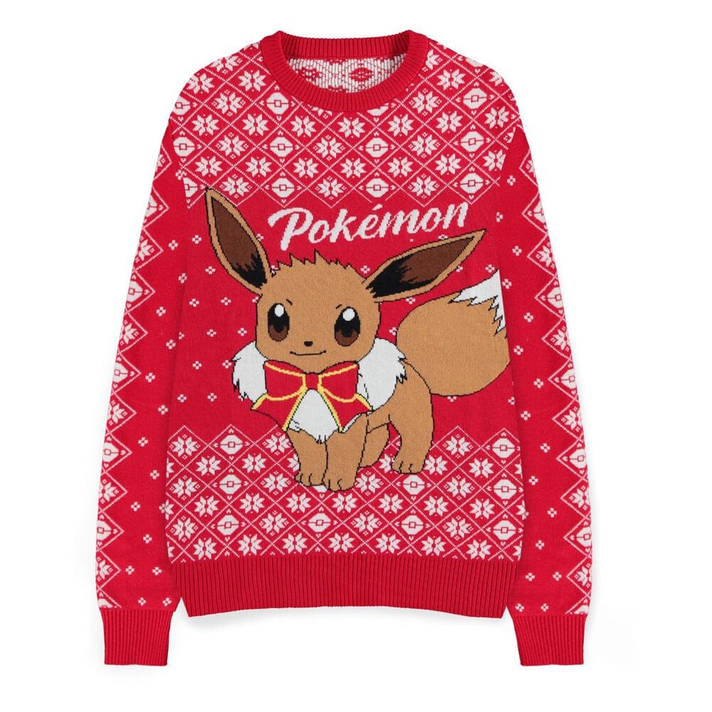 Pokémon Sweatshirt Christmas Jumper Evoli M Pokémon Sweatshirt Christmas Jumper Evoli M