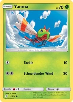 yanma-pok-mon-tcg Yanma 002/236 - Pokémon TCG