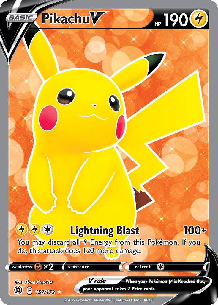 Pikachu V - 157/172 - EN Pikachu V - 157/172 - EN