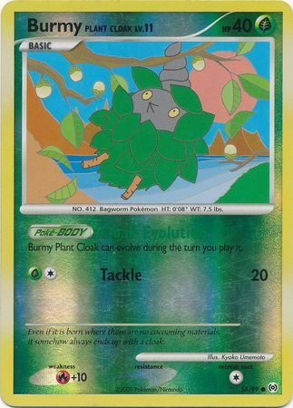 Burmy Plant Cloak - 56/99 - Reverse Holo - EN Burmy Plant Cloak - 56/99 - Reverse Holo - EN