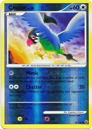 Chatot - 55/100 - Reverse Holo - EN Chatot - 55/100 - Reverse Holo - EN