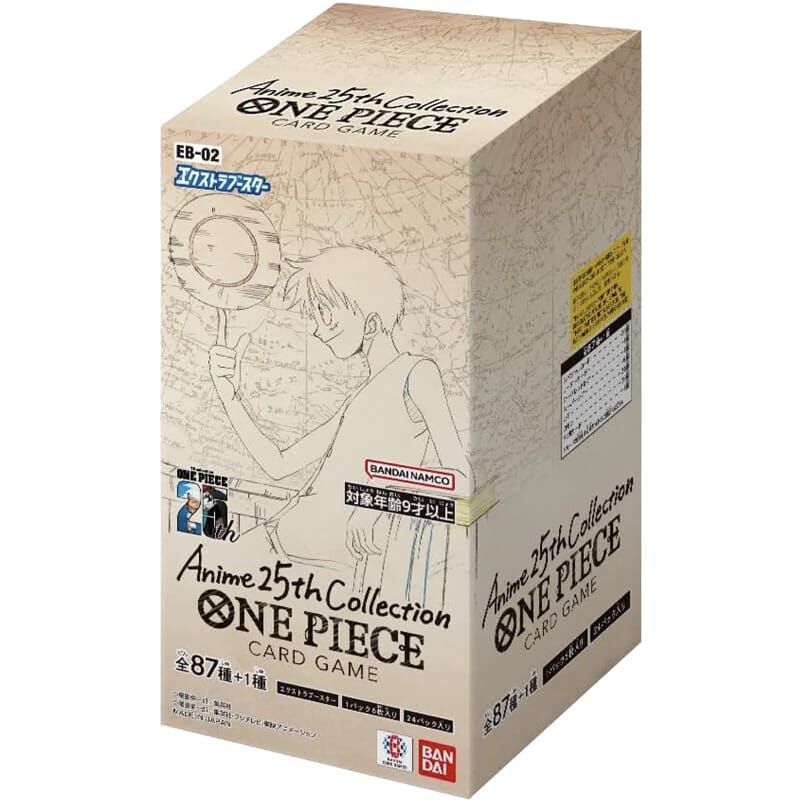 Memorial Anime 25th Collection - Extra Booster Box EB-02 (24) - One Piece Card Game - JP Memorial Anime 25th Collection - Extra Booster Box EB-02 (24) - One Piece Card Game - JP