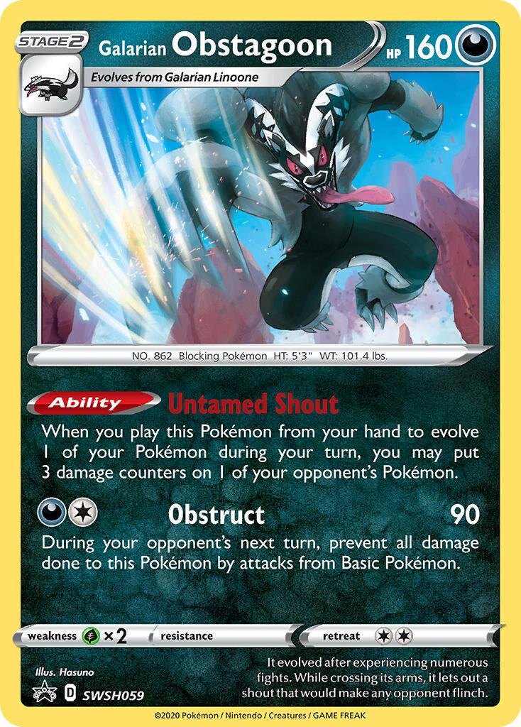 Galarian Obstagoon - SWSH059/306 - EN