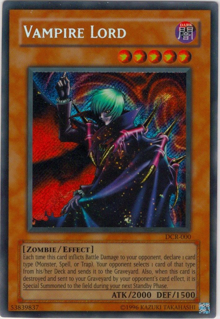 vampire-lord-dcr-000-secret-rare-near-mint Vampire Lord - DCR-000 - Secret Rare - Near Mint