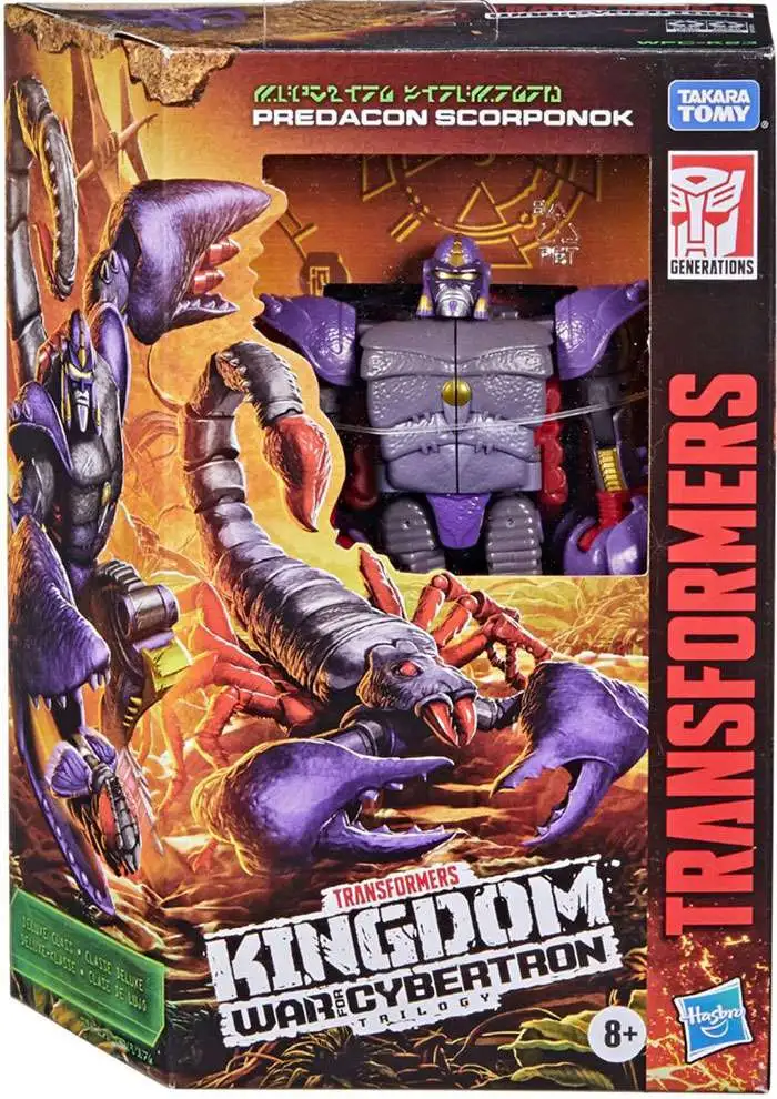 Transformers Generations Kingdom: War for Cybertron Predacon Scorponok Deluxe Action Figure